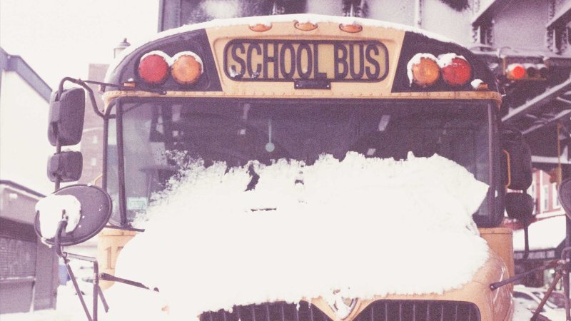 Margaret Davis school bus snow Brooklyn NY
