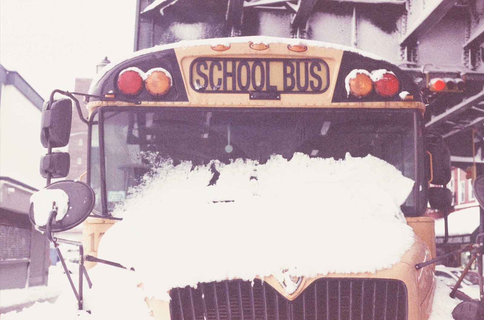 Margaret Davis school bus snow Brooklyn NY
